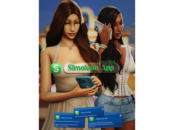 Mix Simoleon App Sims 4 Mod - The Sims 4 Custom Content