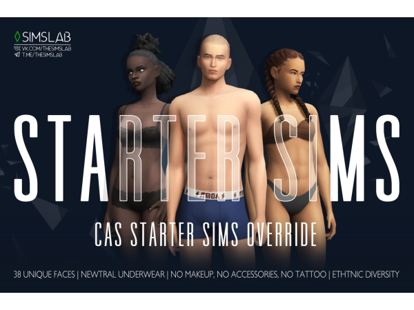 Mix Starting Sims in CAS v2 by blackpanda - The Sims 4 Custom Content