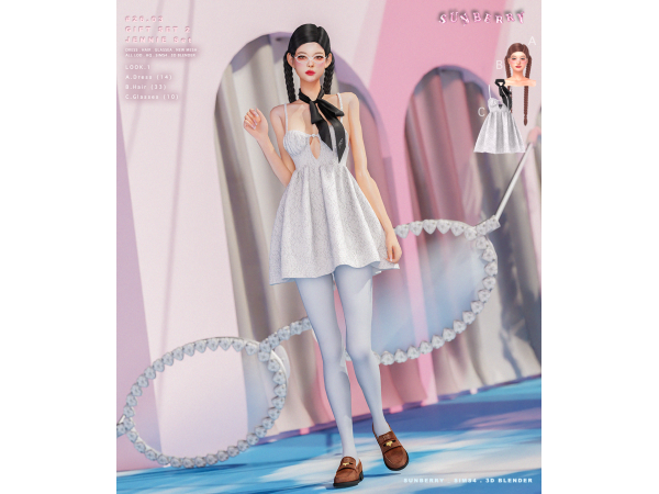 Alpha [SUNBERRY]2603_GIFT SET 2_JENNIE Set - The Sims 4 Custom Content
