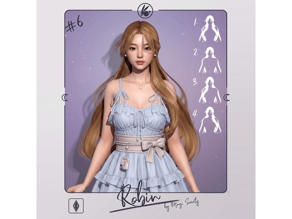 Sims 4 Robin Hair - RIGHT