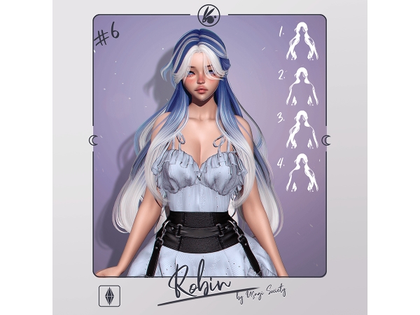Sims 4 Robin Hair - PACK - 4 HAIRS