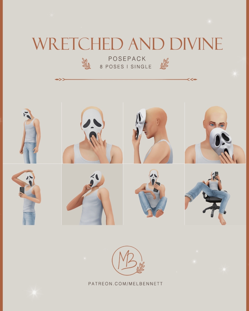Mix Wretched and Divine Posepack by melbennett - The Sims 4 Custom Content