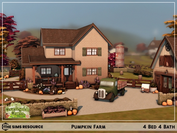 Maxis Match Pumpkin Farm Nocc - The Sims 4 Custom Content