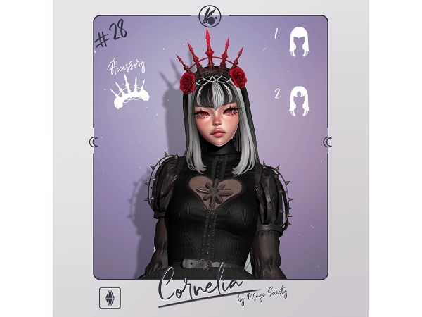 Sims 4 Cornelia Head Accessory - Crown