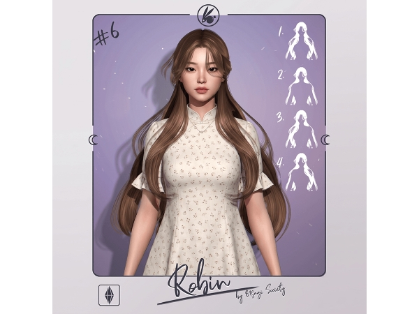Alpha Robin Hair Full - The Sims 4 Custom Content