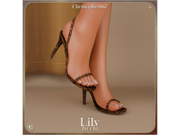 Sims 4 Lily Heels - Strappy High Heel Sandals