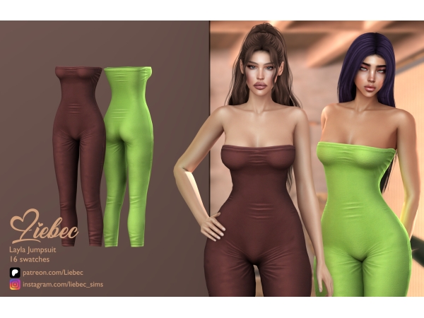 Sims 4 LIEBEC CC: LAYLA JUMPSUIT