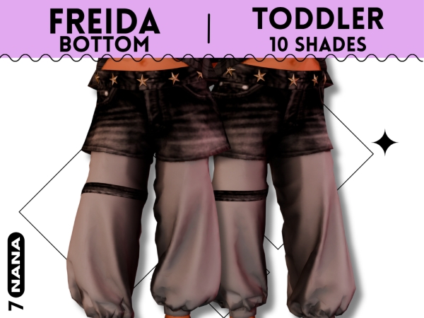 Maxis Match 7NANA (Freida) Bottom for Toddler - The Sims 4 Custom Content
