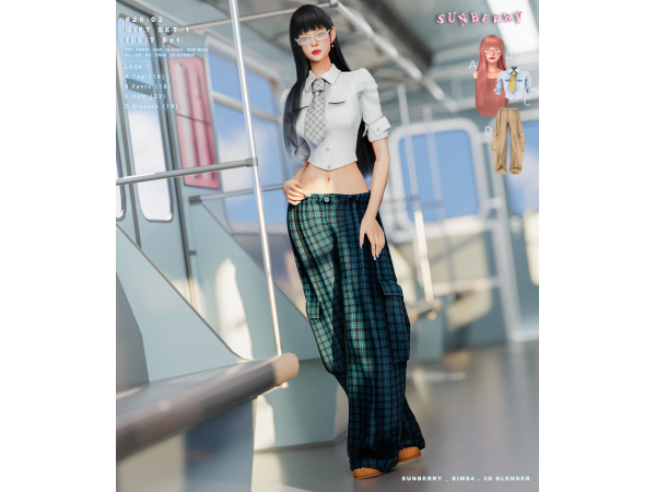 Alpha [SUNBERRY]2602_GIFT SET 1_ILLIT Set - The Sims 4 Custom Content