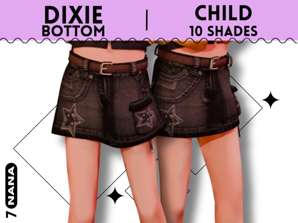 Maxis Match 7NANA (Dixie) Bottom for Child - The Sims 4 Custom Content