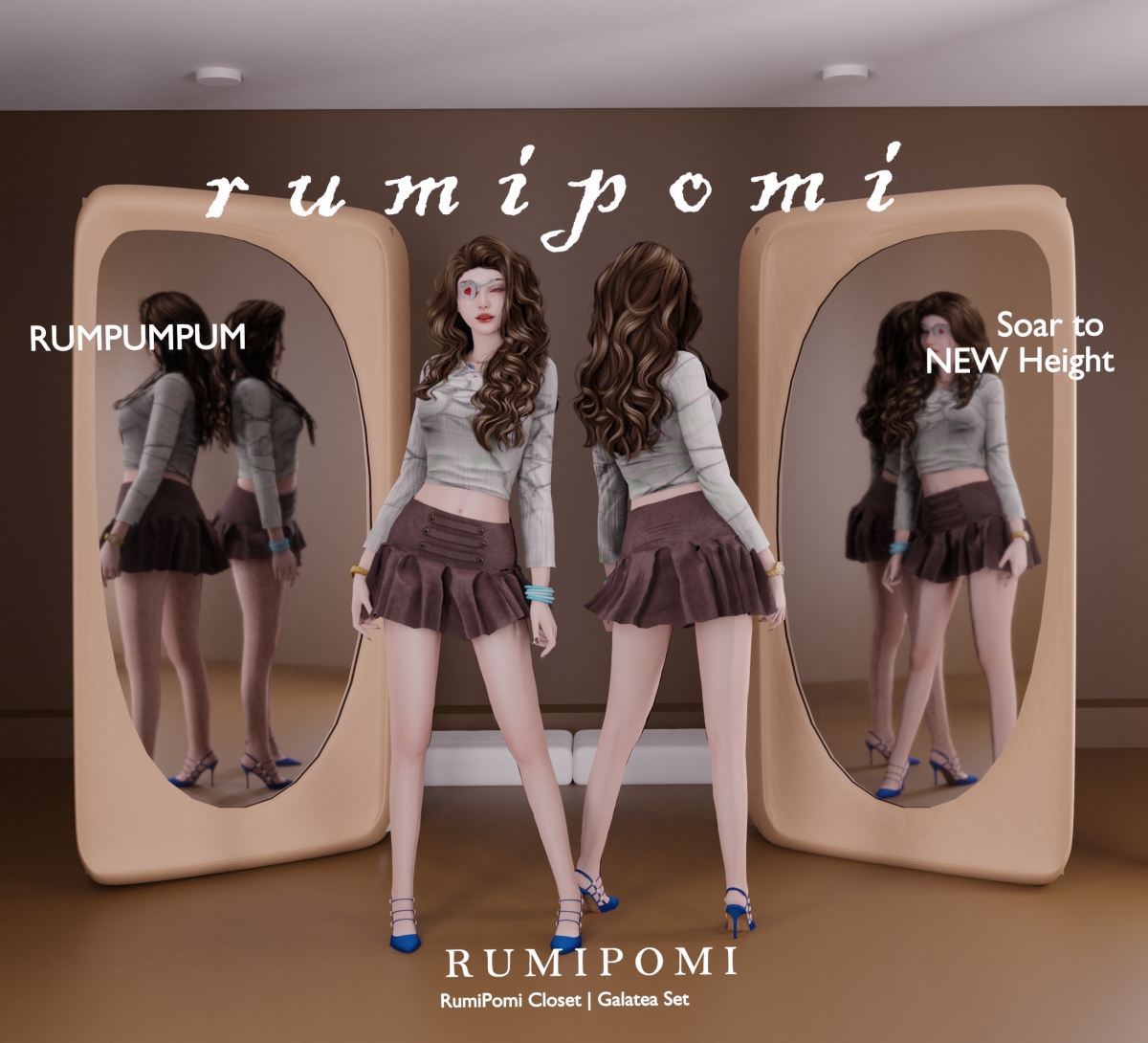 Alpha Rumpumpum_Galatea Outfit Set by rumi_pomi - The Sims 4 Custom Content