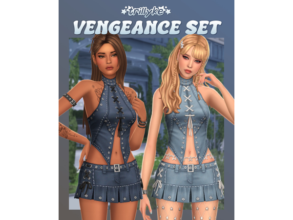 Sims 4 Vengeance Set by trillyke