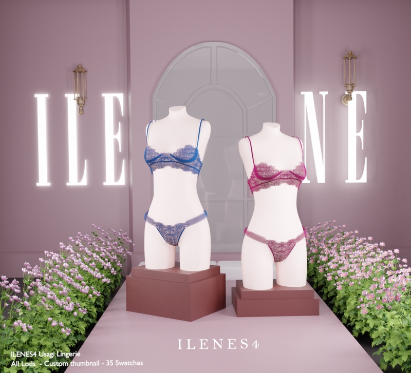 Alpha ILN Usagi Lingerie by ilenes4 - The Sims 4 Custom Content
