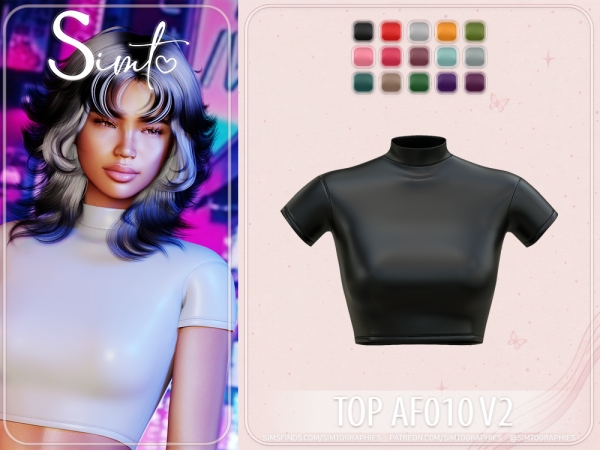 Mix Top AF010 V2 - The Sims 4 Custom Content