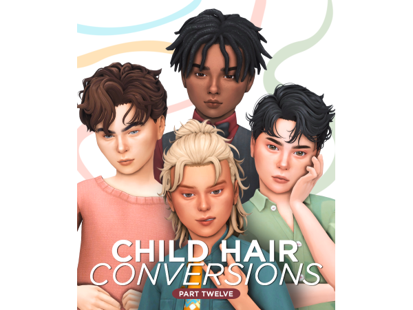 Sims 4 Child Hair Conversions Pt. 12 by johnnysims