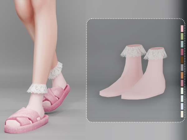 Alpha Kelly Socks - The Sims 4 Custom Content