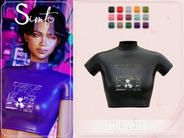 Mix Top AF010 - The Sims 4 Custom Content