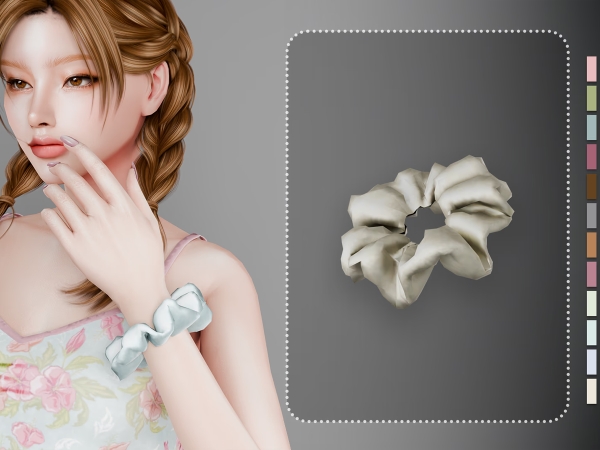 Alpha Kelly Scrunchie Bracelet - The Sims 4 Custom Content