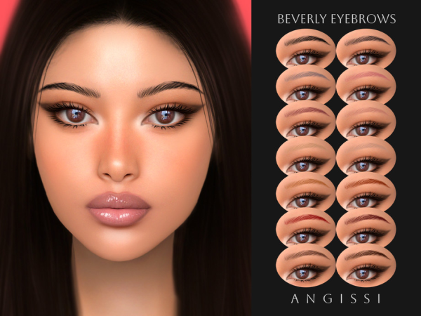 Sims 4 Beverly Eyebrows by ANGISSI