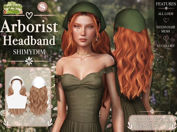 Sims 4 Arborist Headband Recolor by Shimydimsims