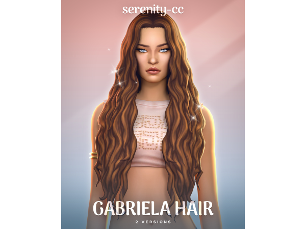 Sims 4 Gabriela Hair by serenitycc