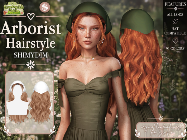 Alpha Arborist Hairstyle Set by Shimydimsims - The Sims 4 Custom Content