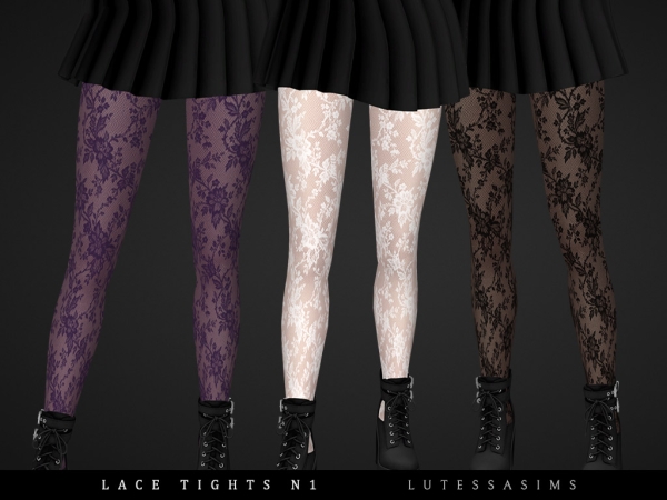 Alpha Lace tights N1 - The Sims 4 Custom Content