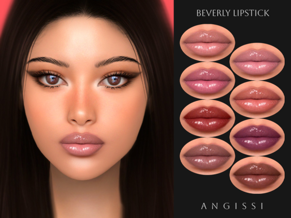 Sims 4 Beverly Lipstick by ANGISSI