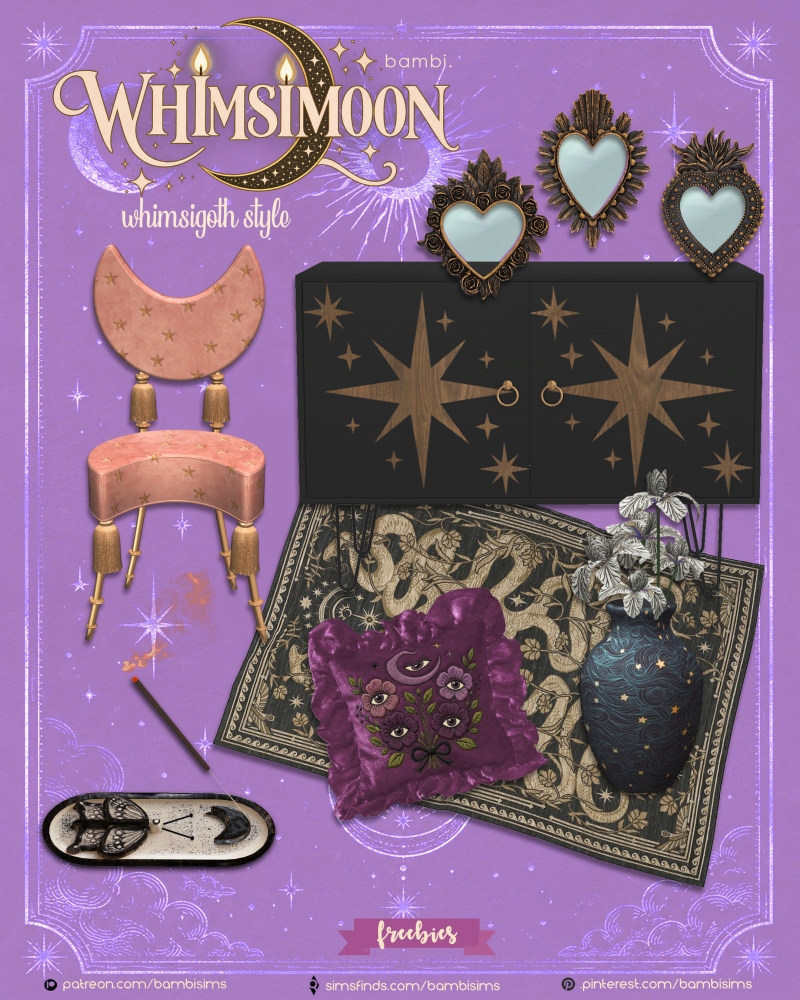 Alpha whimsimoon ( freebies ) by bambisims - The Sims 4 Custom Content