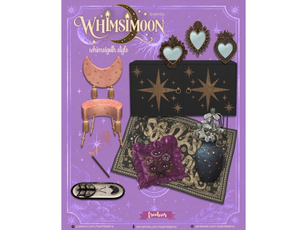 Sims 4 whimsimoon ( freebies )