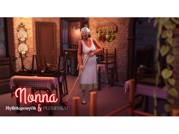 Maxis Match Nonna Part 1 MLPOxPLUMBSKAT by simsfinds - The Sims 4 Custom Content