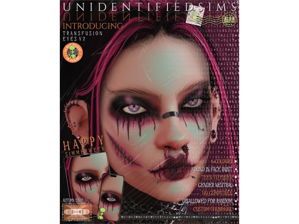 Sims 4 FREE Transfusion Eyes V2 - Issue 82