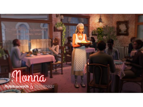 Sims 4 Nonna - Part 1 : Host & Dine | MLPOxPLUMBSKAT by MylittleponyOh