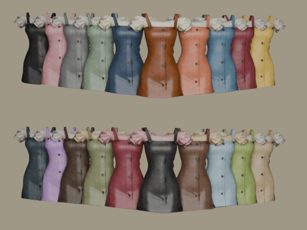 Mix Country Dress - The Sims 4 Custom Content