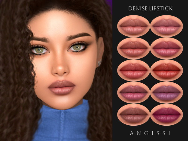 Sims 4 Denise Lipstick by ANGISSI