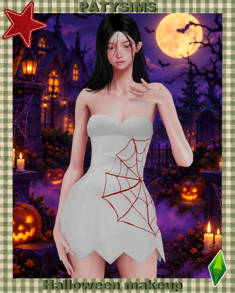 Mix Halloween dress by patysims - The Sims 4 Custom Content