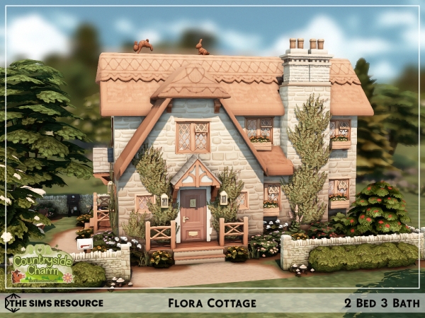 Sims 4 Flora Cottage - Nocc
