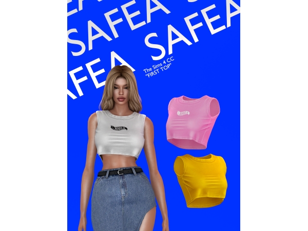 Alpha Safea_First Tops - The Sims 4 Custom Content