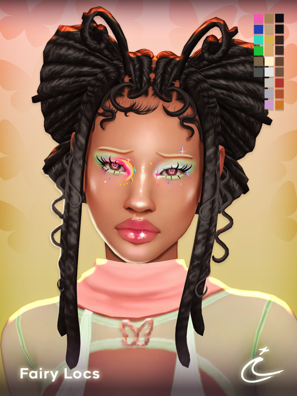 Maxis Match FAIRY LOCS by simsfinds - The Sims 4 Custom Content
