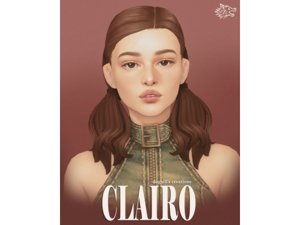 Sims 4 clairo hair set by dogsill