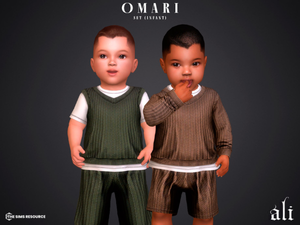 Sims 4 OMARI set - infant by ali1