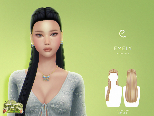 Sims 4 Macarena Hairstyle V2 by Enriques4