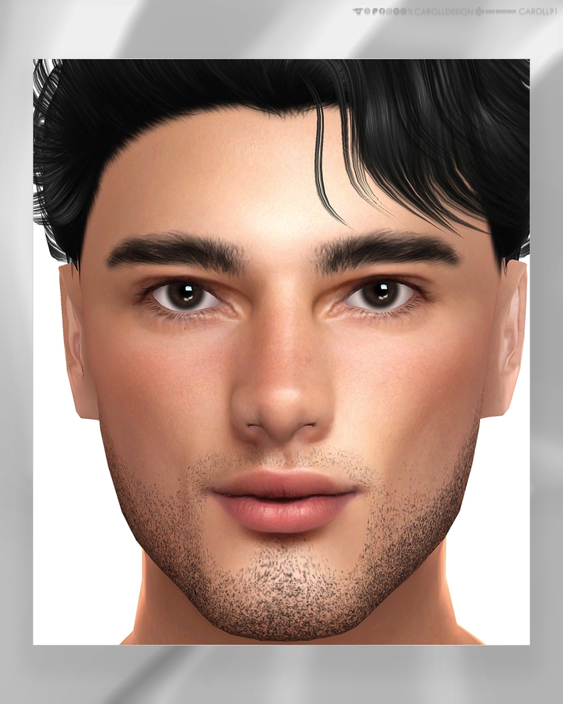 Alpha Theo Lip Preset HQ by carolldesign - The Sims 4 Custom Content