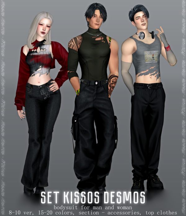 Mix Set Kissos Desmos Version 8 10 Heartsteel Ser by simsfinds - The Sims 4 Custom Content