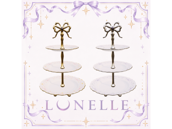 Alpha Starlit Reverie Three Tier Dessert Stand by LunelleCC - The Sims 4 Custom Content