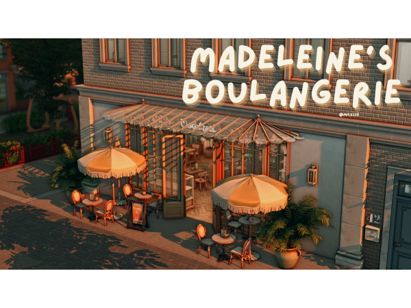 Maxis Match Madeleine's Boulangerie Apt by micxsso - The Sims 4 Custom Content