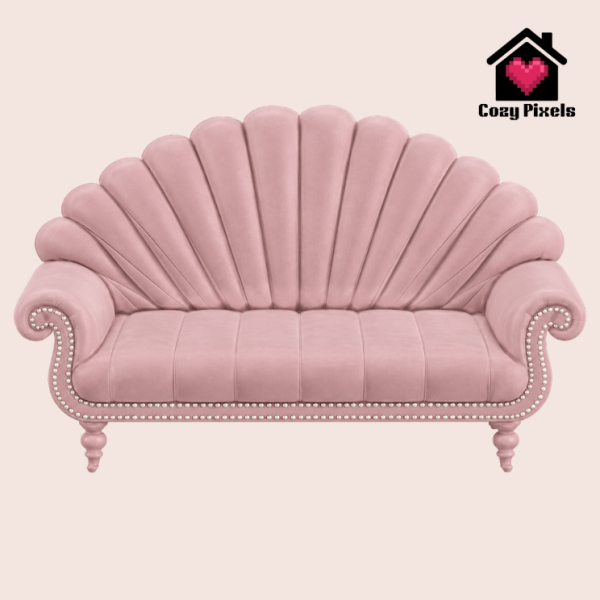 Mix Shell Loveseat by simsfinds - The Sims 4 Custom Content