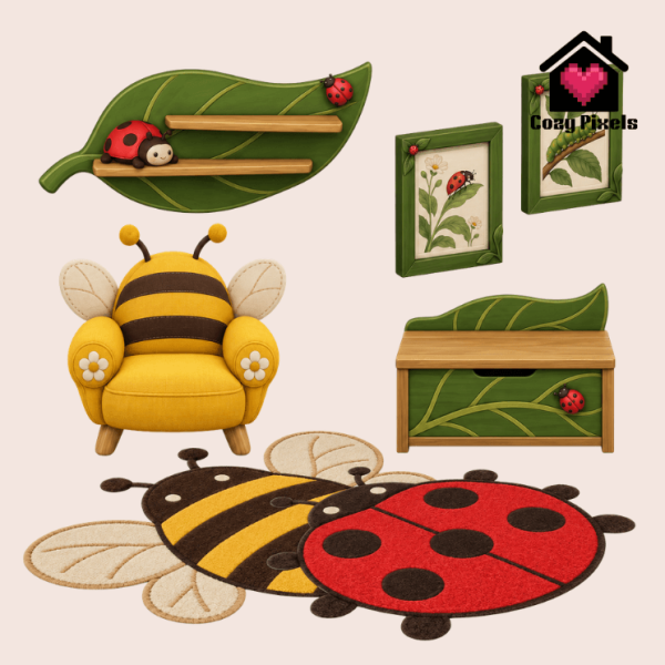 Mix Little Bug Garden by simsfinds - The Sims 4 Custom Content