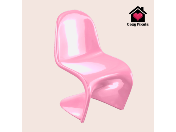 Alpha Glossy Dining Chair by CozyPixels01 - The Sims 4 Custom Content