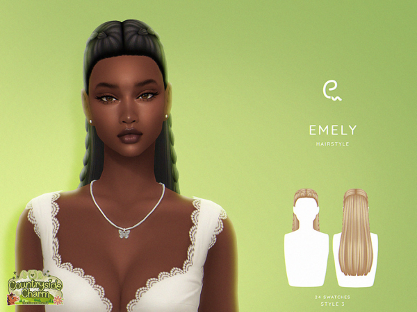 Sims 4 Macarena Hairstyle V3 by Enriques4